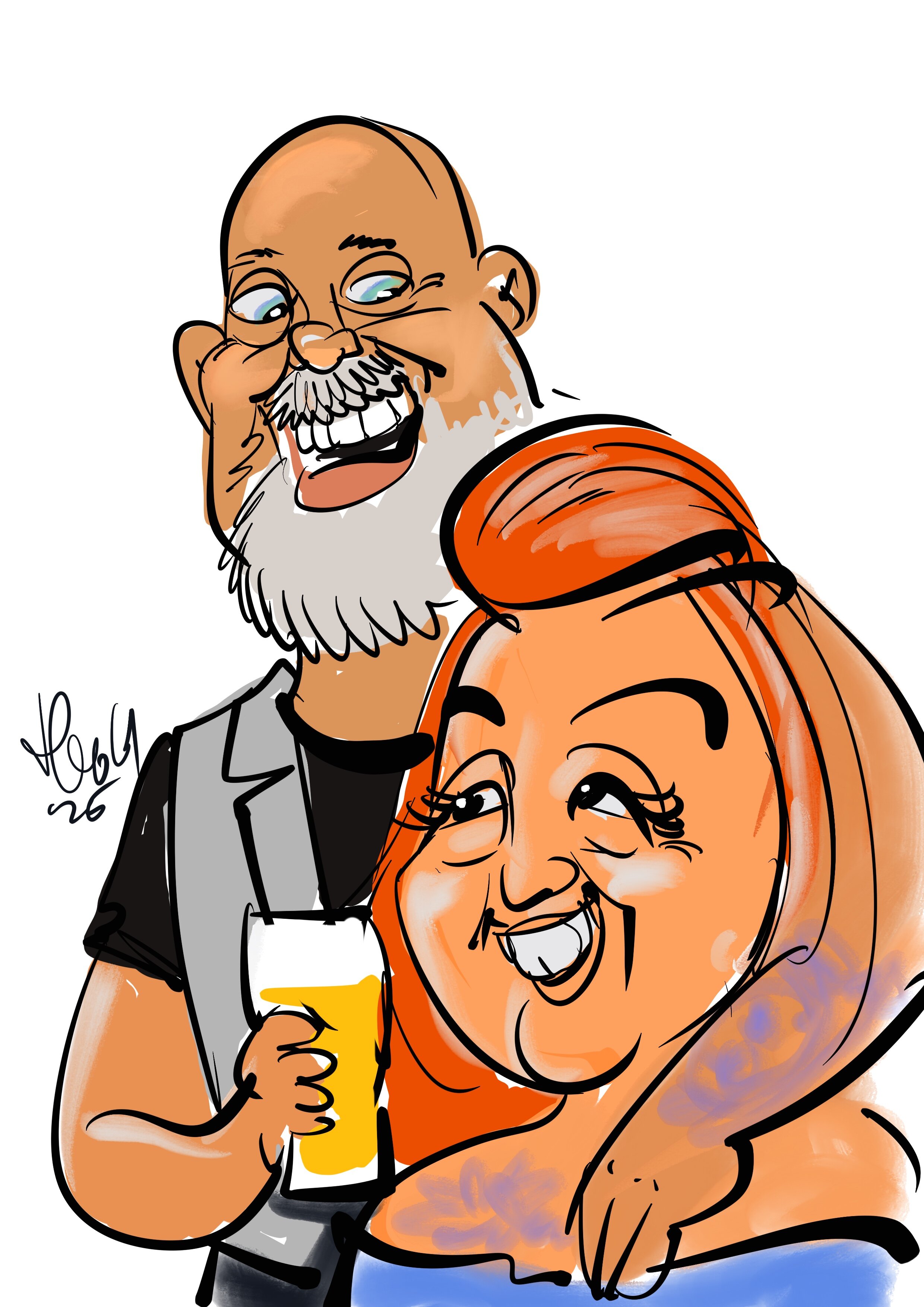 Capi getekend door Harold