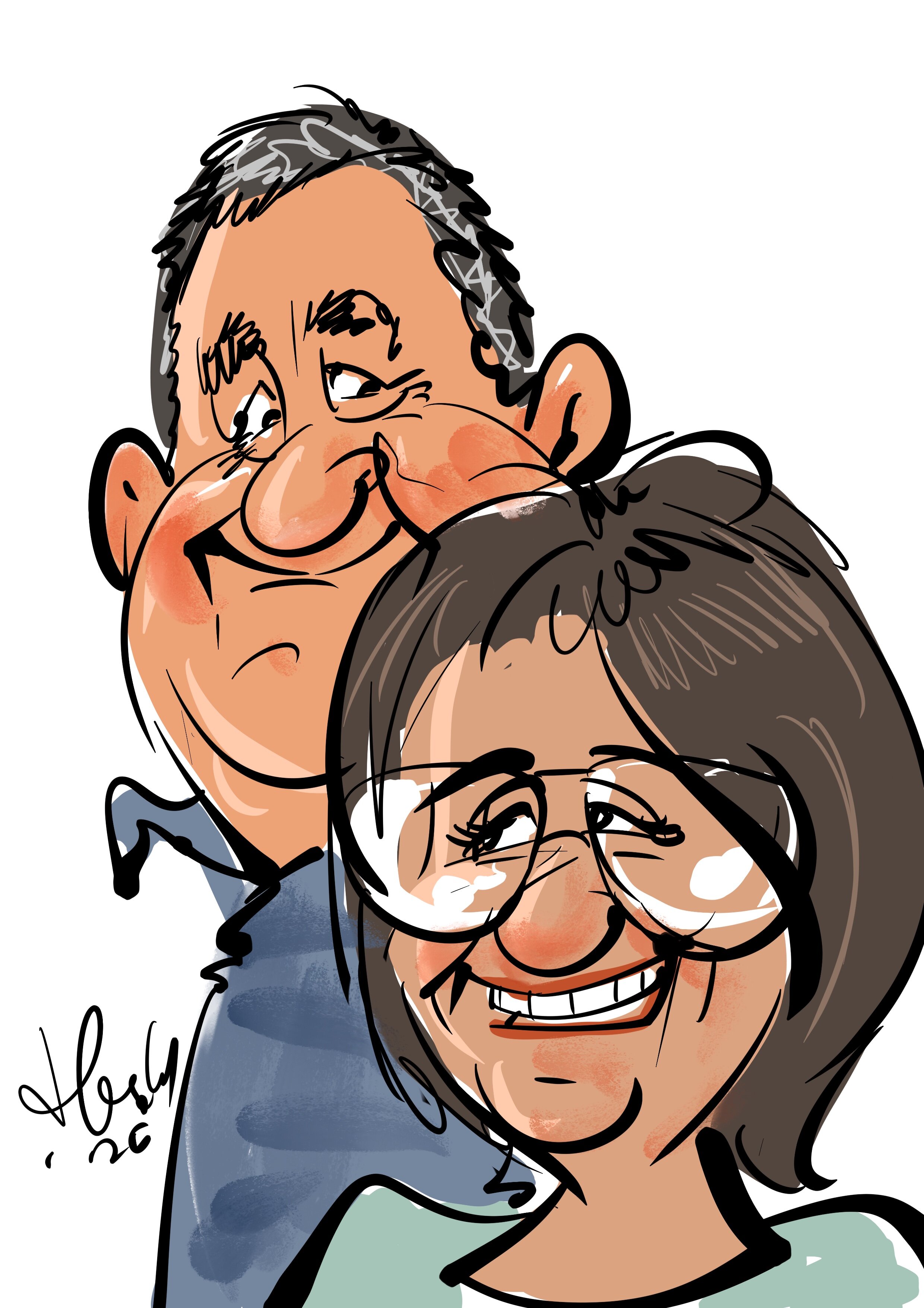 Capi getekend door Harold