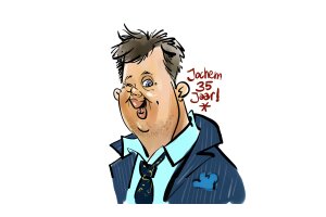Karikaturen Verjaardag Jochem 35 jaar